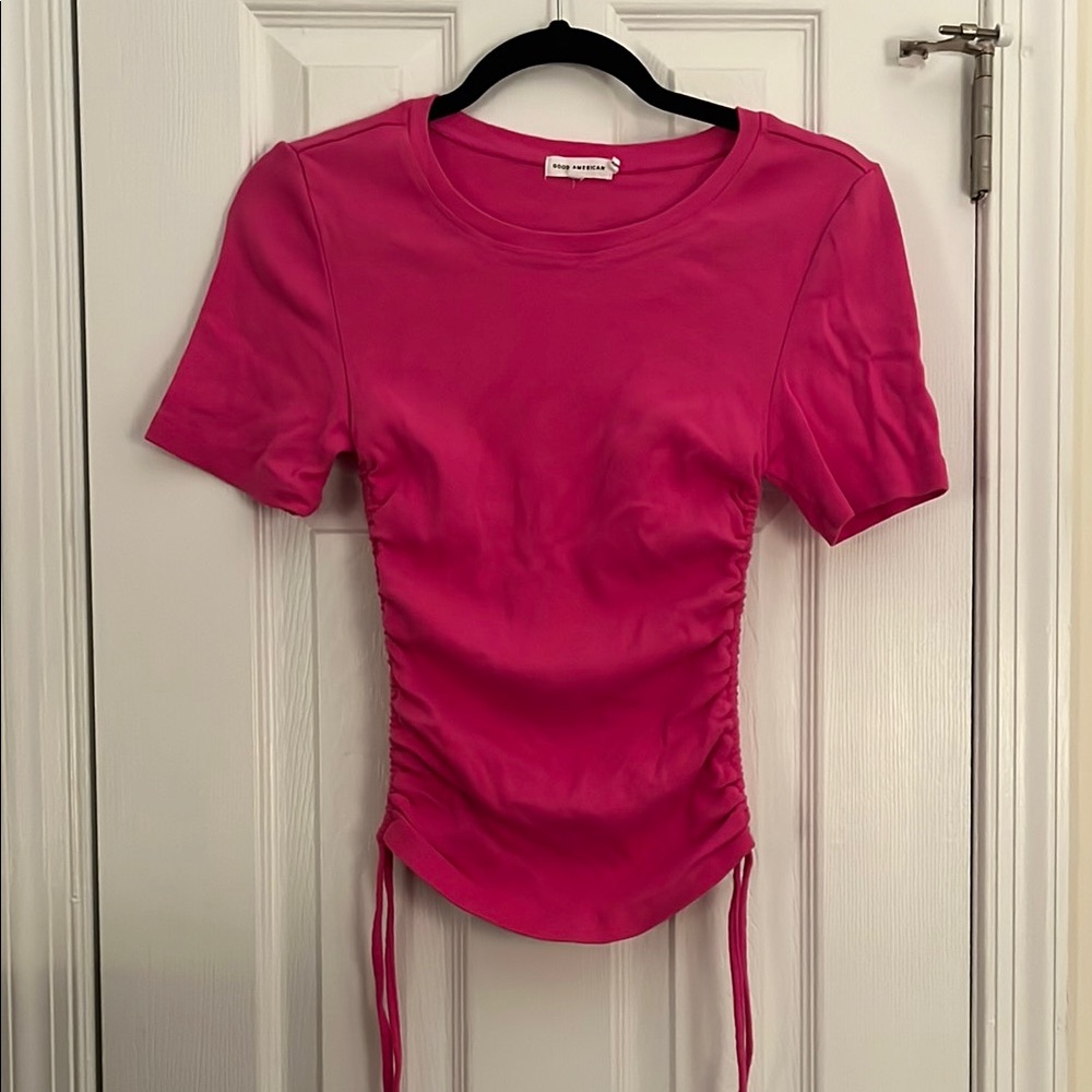 Hawaiian Pink Ruched Top